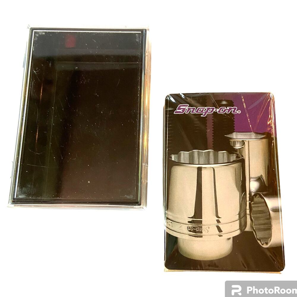 Vtg Gemaco Snap On Tools Playing Cards Complete Sealed Deck Plastic Case Socket
